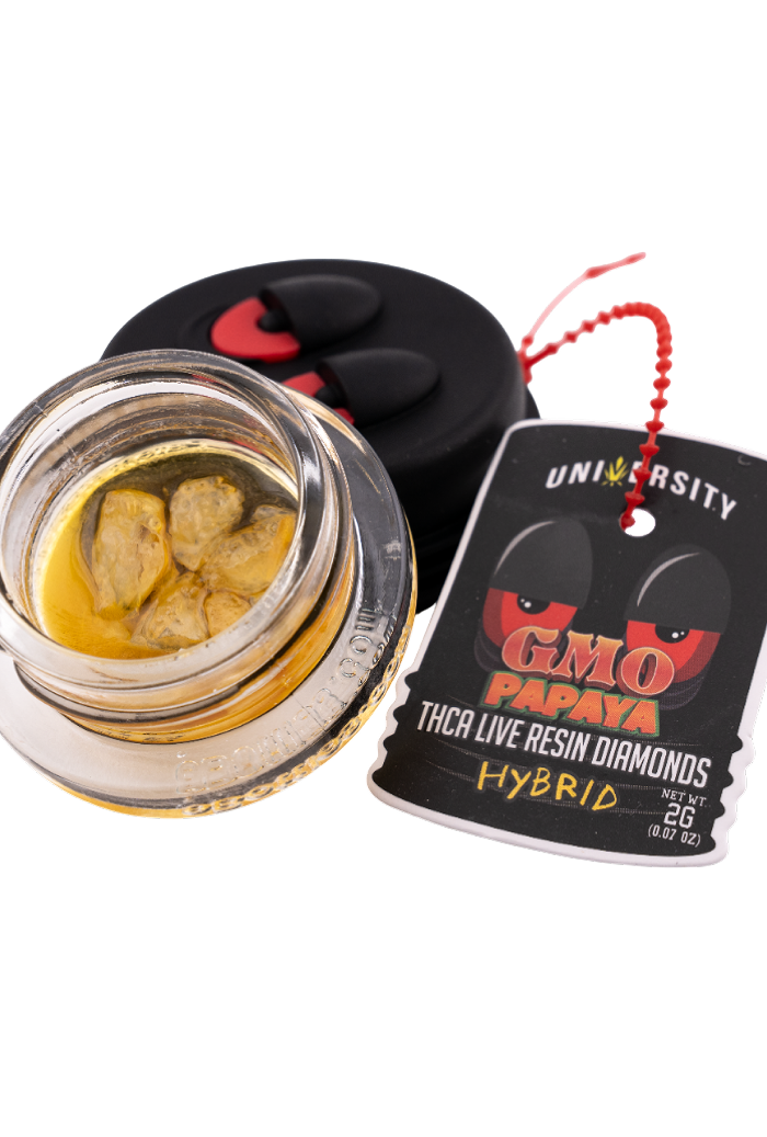 UNIVERSITY THCA DIAMOND GMO PAPAYA 2GM JAR