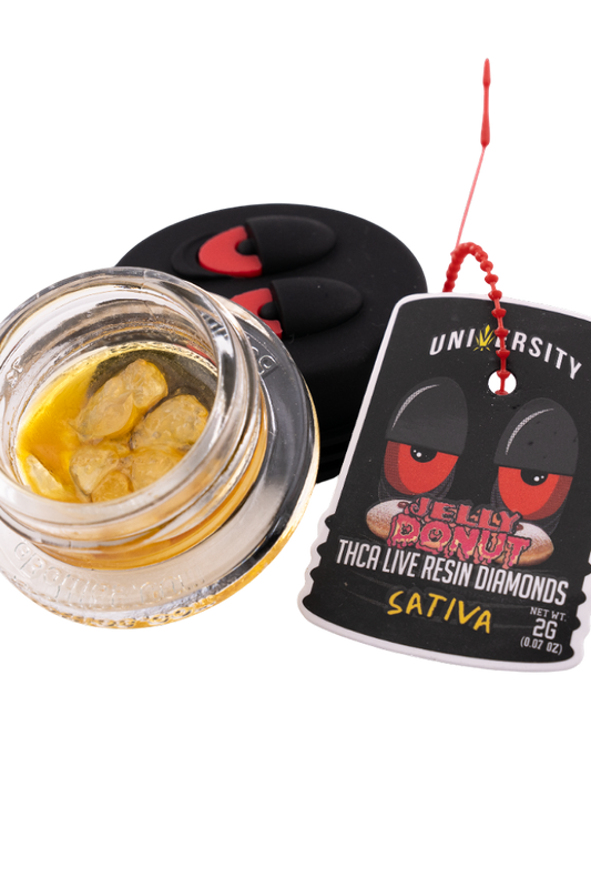 UNIVERSITY THCA DIAMOND JELLY DONUT 2GM JAR