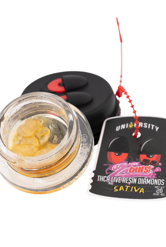 UNIVERSITY THCA DIAMOND PINK ZABURST 2GM JAR