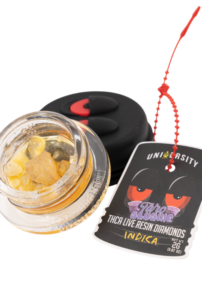 UNIVERSITY THCA DIAMOND TARO SLUSHIE 2GM JAR