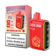 GEEK BAR PLUSE WATERMELON ICE 16ML E-LIQUID 5% NIC RECHAREABLE DISPOSABLE VAPE 15K PUFFS 5 COUNT PACK