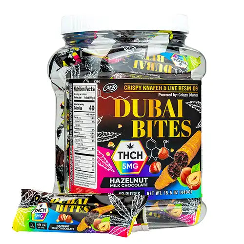 DUBAI BITES THCH 40CT - -HAZELNUT MILK CHOCOLATE