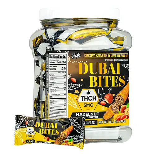 DUBAI BITES THCH 40CT - -HAZELNUT PEANUT BUTTER