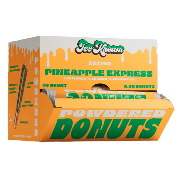 ICE KREAM PINEAPPLE EXPRESS POWDERED DONUTS THCA DIAMONDS SATIVA HASH HOLES
