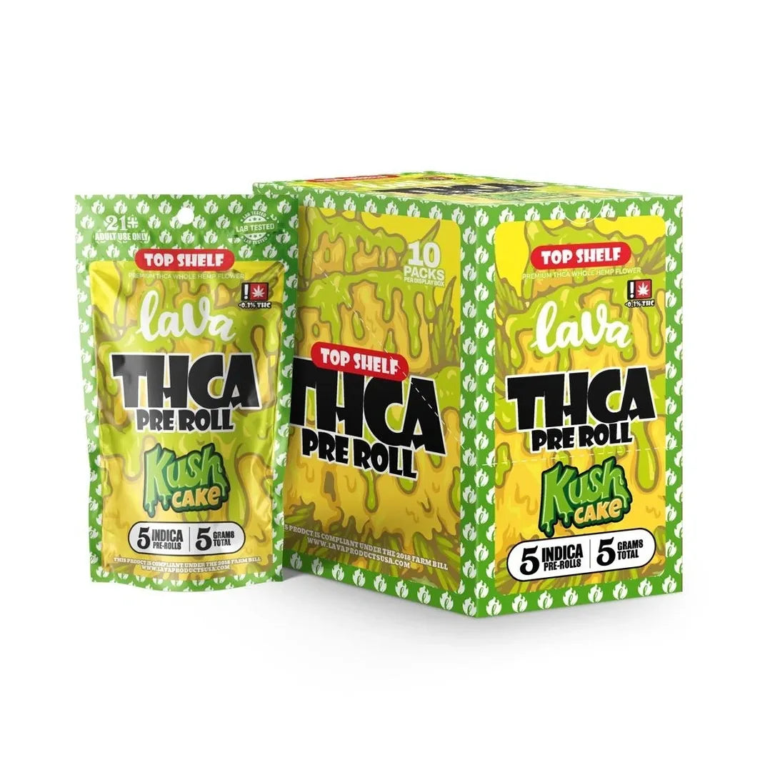LAVA HEMP PRE ROLL 5CT THCA-Kush Cake