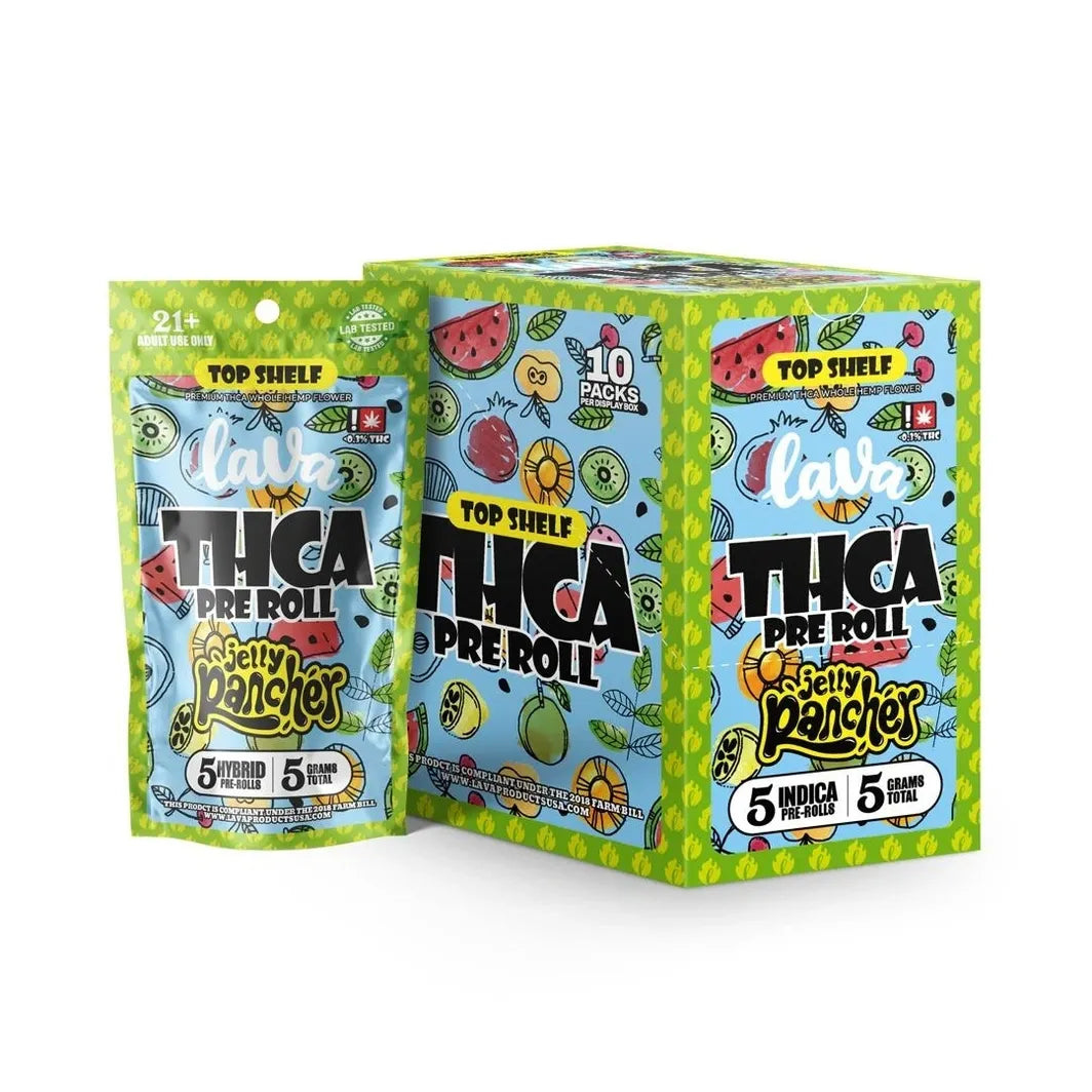 LAVA HEMP PRE ROLL 5CT THCA-Jelly Rancher