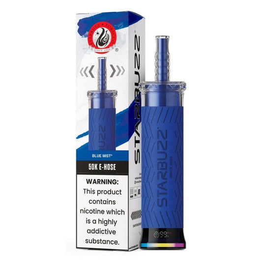 STARBUZZ  E-HOSE BLUE MIST 40ML E-LIQUID  RECHAREABLE DISPOSABLE VAPE 50K PUFFS