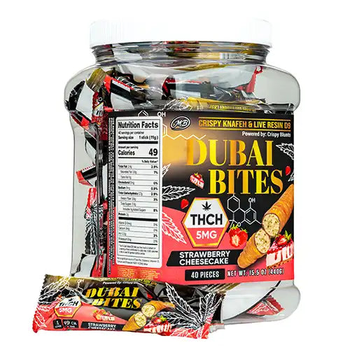 DUBAI BITES THCH 40CT - -STRAWBERRY CHEESECAKE